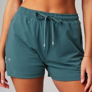 Fabletics Teal Athletic Running Shorts